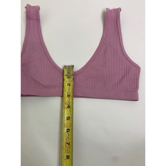 Zara Join Life Seamless Bubblegum Pink Scoop Neck Bra Top Size Large - Picture 5 of 7